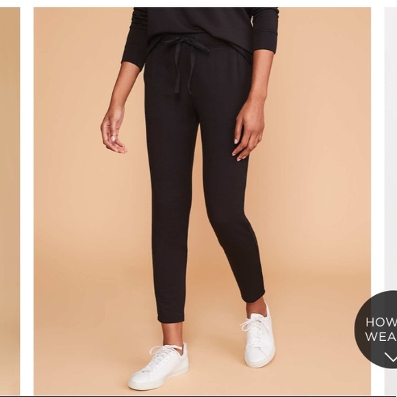 NWT Lou & Grey Signature Softblend Black Sweatpant - Picture 1 of 3